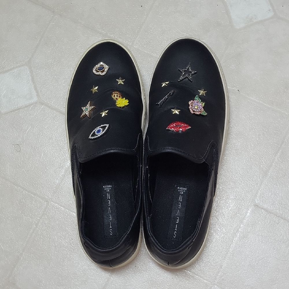 Steve Madden Rhinestone Slip-Ons